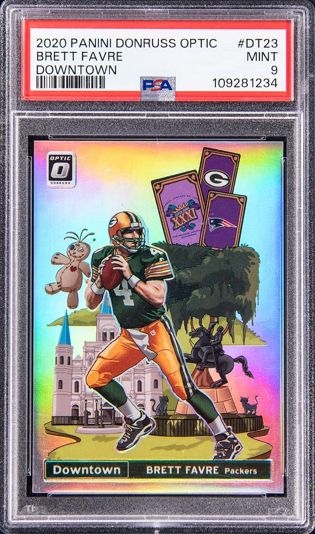 2020 Donruss Optic Brett Favre Downtown #DT23 card image