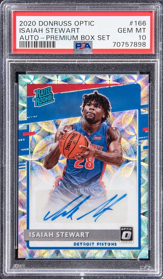 2020 Donruss Optic Isaiah Stewart Autograph - Premium Box Set #166 card image