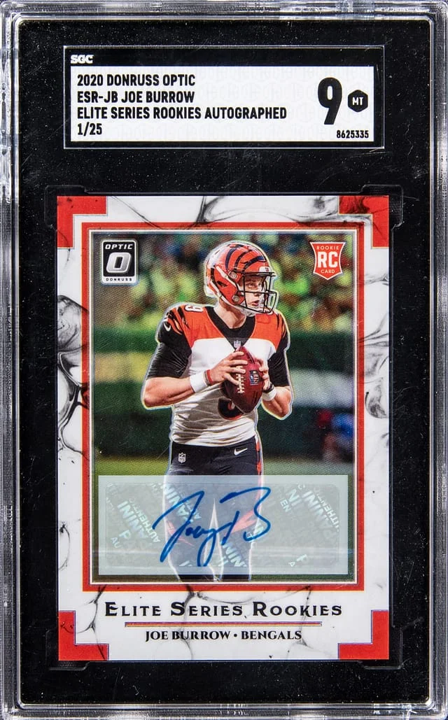 2020 Donruss Optic Joe Burrow Elite Series Rookies Autographs #ESR-JB card image