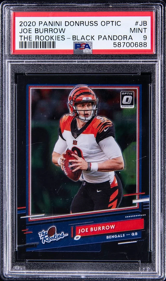 2020 Donruss Optic Joe Burrow The Rookies - Black Pandora #JB card image