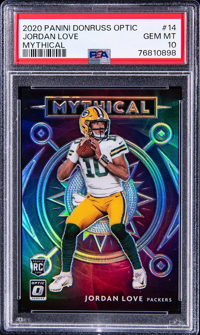 2020 Donruss Optic Jordan Love Mythical #14 card image