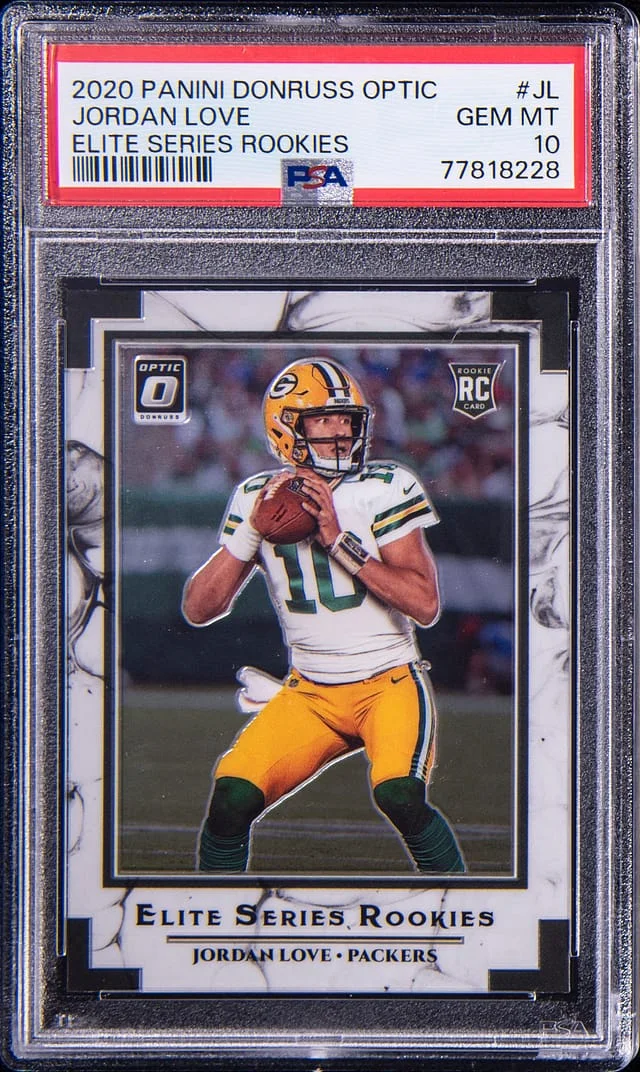 2020 Donruss Optic Jordan Love Elite Series Rookies #JL card image
