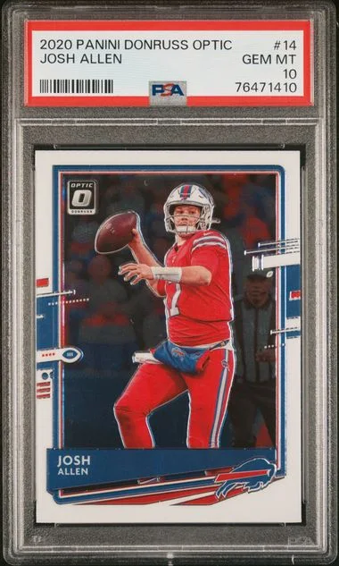 2020 Donruss Optic Josh Allen #14 card image