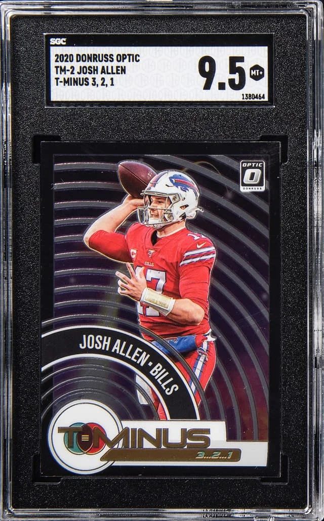 2020 Donruss Optic Josh Allen T-Minus 3, 2, 1 #TM-2 card image