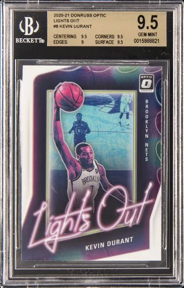 2020 Donruss Optic Kevin Durant Lights Out #8 card image
