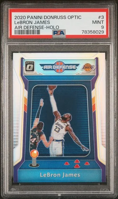 2020 Donruss Optic LeBron James Air Defense Holo #3 card image