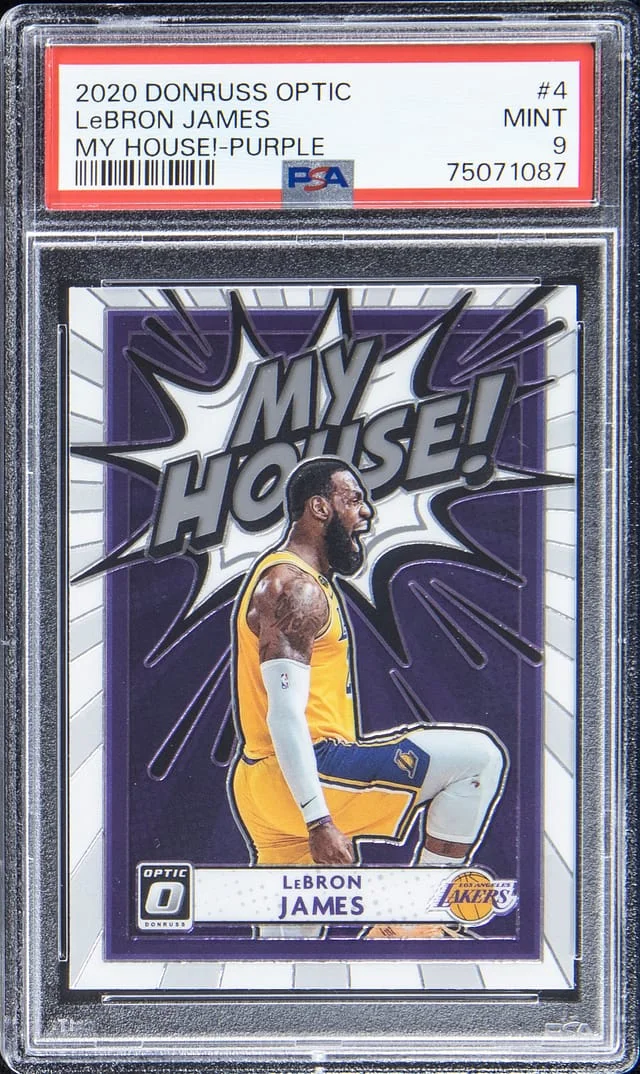 2020 Donruss Optic LeBron James My House! - Purple #4 card image
