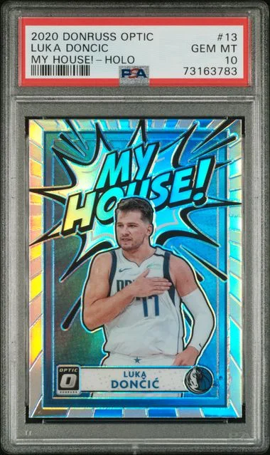 2020 Donruss Optic Luka Doncic My House! Holo #13 card image