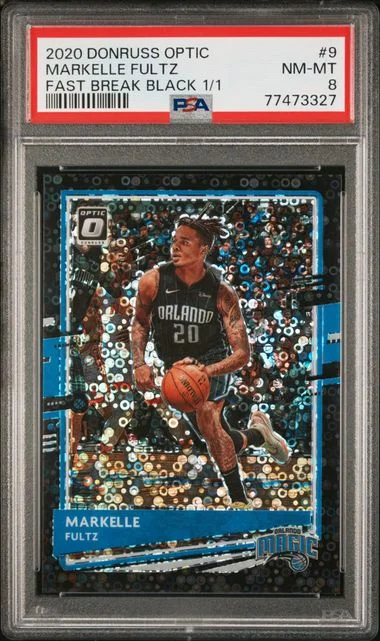 2020 Donruss Optic Markelle Fultz Fast Break Black #9 card image