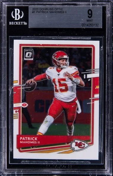 2020 Donruss Optic Patrick Mahomes II #1 card image