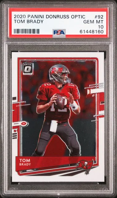 2020 Donruss Optic Tom Brady Aqua #92 card image
