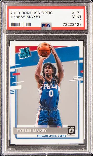 2020 Donruss Optic Tyrese Maxey #171 card image