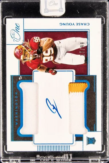 2020 Encased Chase Young Panini One Football #41 card image