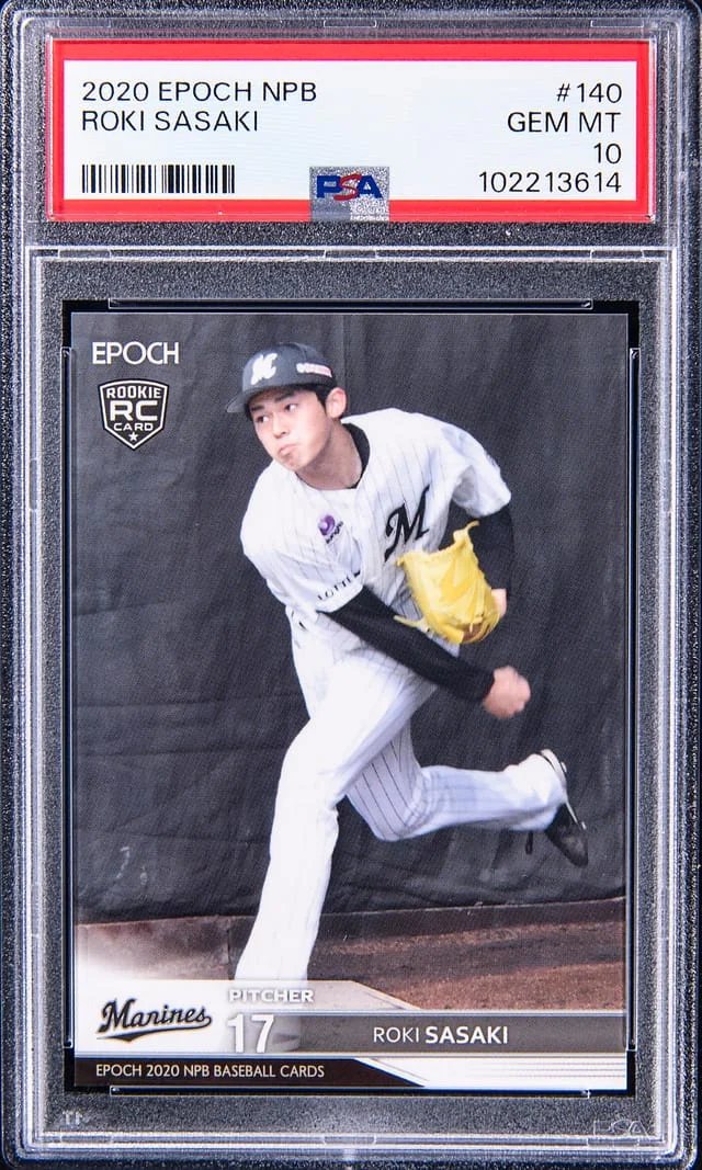 2020 Epoch NPB Roki Sasaki #140 card image