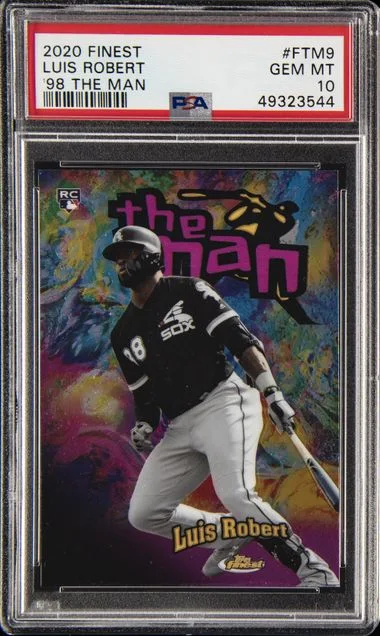 2020 Finest Luis Robert 1998 The Man #FTM9 card image