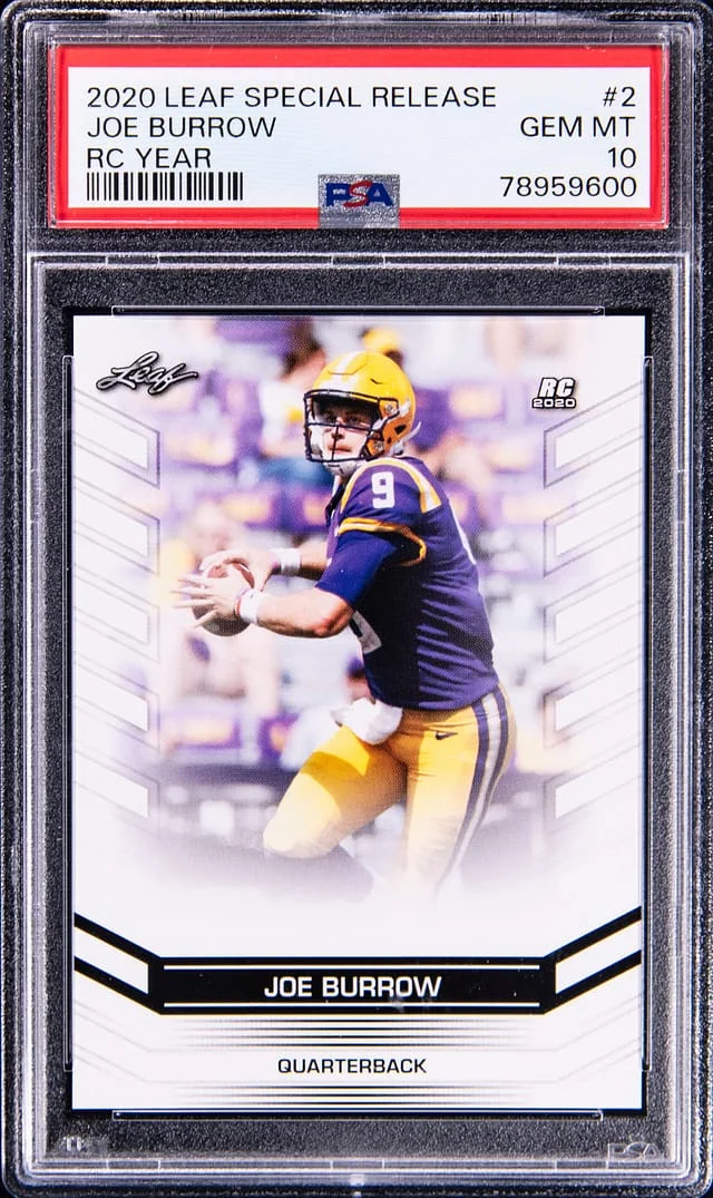 2020 Leaf Joe Burrow Special Release Year #2 card image