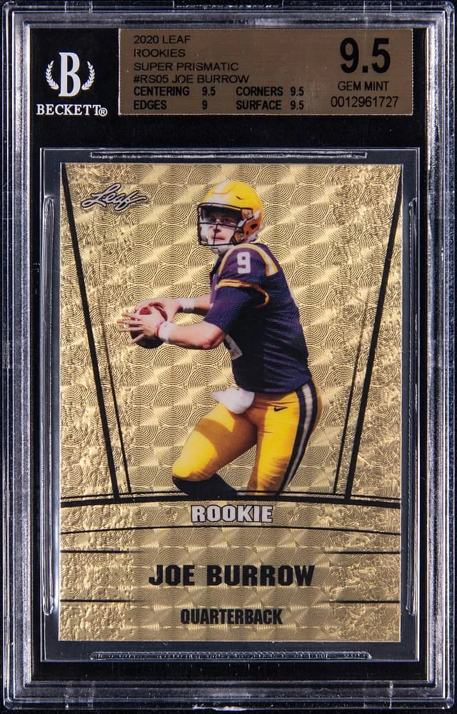 2020 Leaf Joe Burrow Rookies Super Prismatic #RS-05 card image
