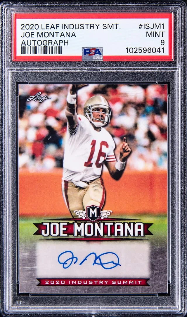 2020 Leaf Joe Montana Industry Summit Autograph #IS-JM1 card image