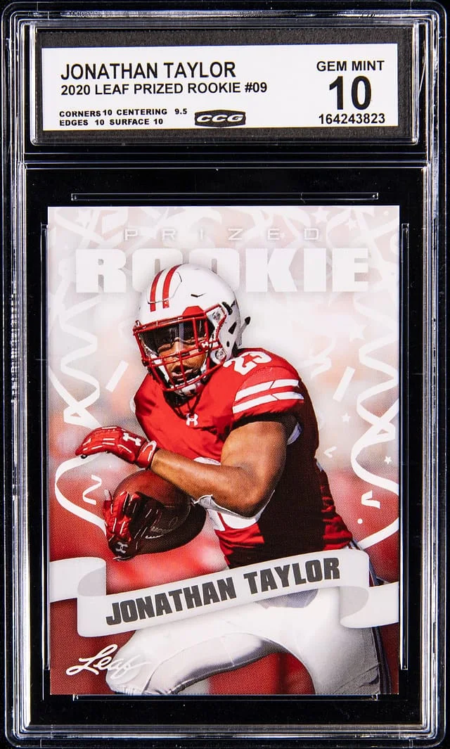 2020 Leaf Jonathan Taylor - CCG Prized #09 card image