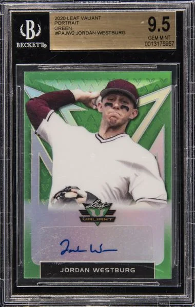 2020 Leaf Jordan Westburg Valiant Portrait Green #PA-JW2 card image