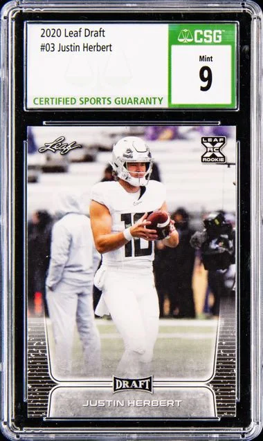 2020 Leaf Justin Herbert #03 card image