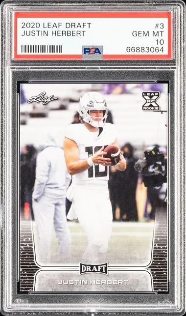 2020 Leaf Justin Herbert Draft #3 card image