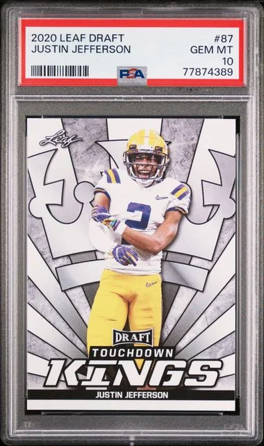 2020 Leaf Justin Jefferson Draft #87 card image