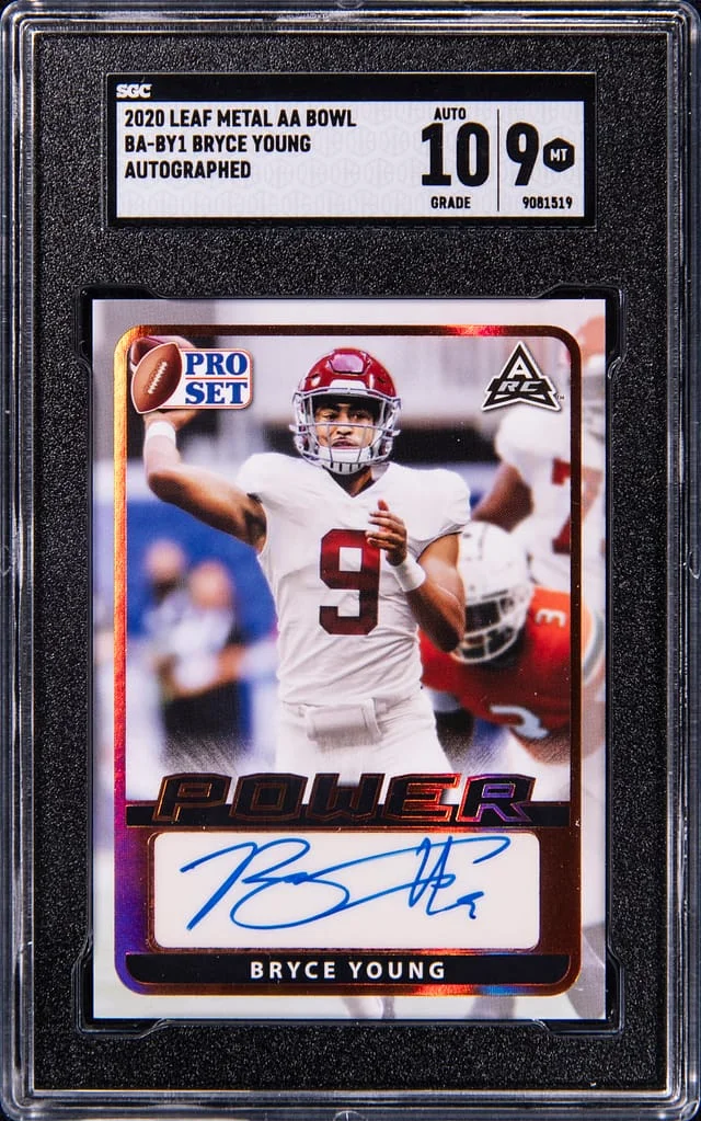 2020 Leaf Metal Bryce Young AA Bowl Autographs #BA-BY1 card image