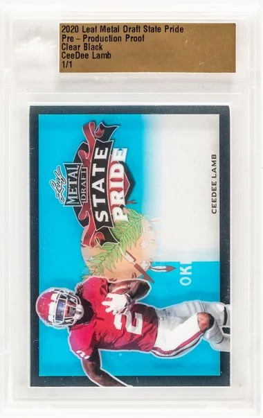 2020 Leaf Metal Draft State Pride Ceedee Lamb VAULT #no-number card image