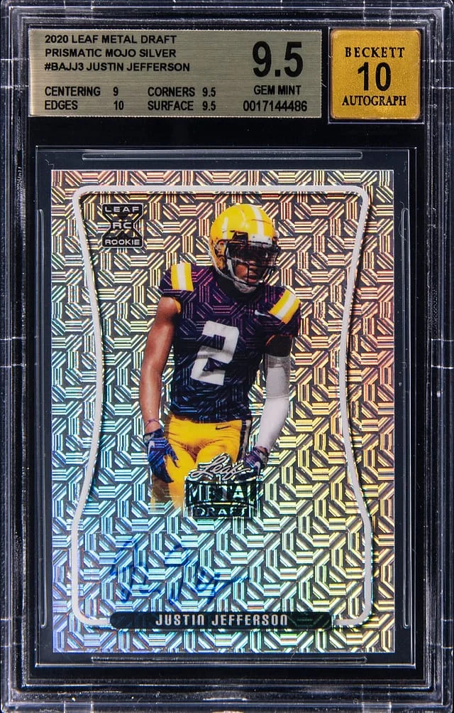 2020 Leaf Metal Justin Jefferson Draft #BA-JJ3 card image