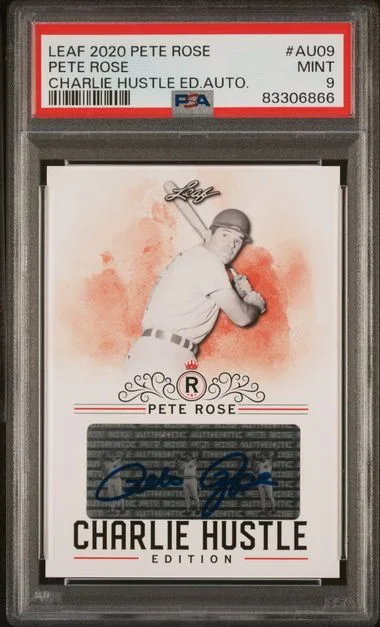 2020 Leaf Pete Rose 2020 Charlie Hustle Edition Autographs #Au09 card image