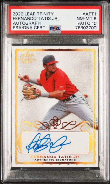 2020 Leaf Trinity Fernando Tatis Jr. Autograph #A-FT1 card image