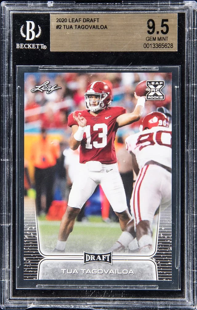 2020 Leaf Tua Tagovailoa Draft #02 card image