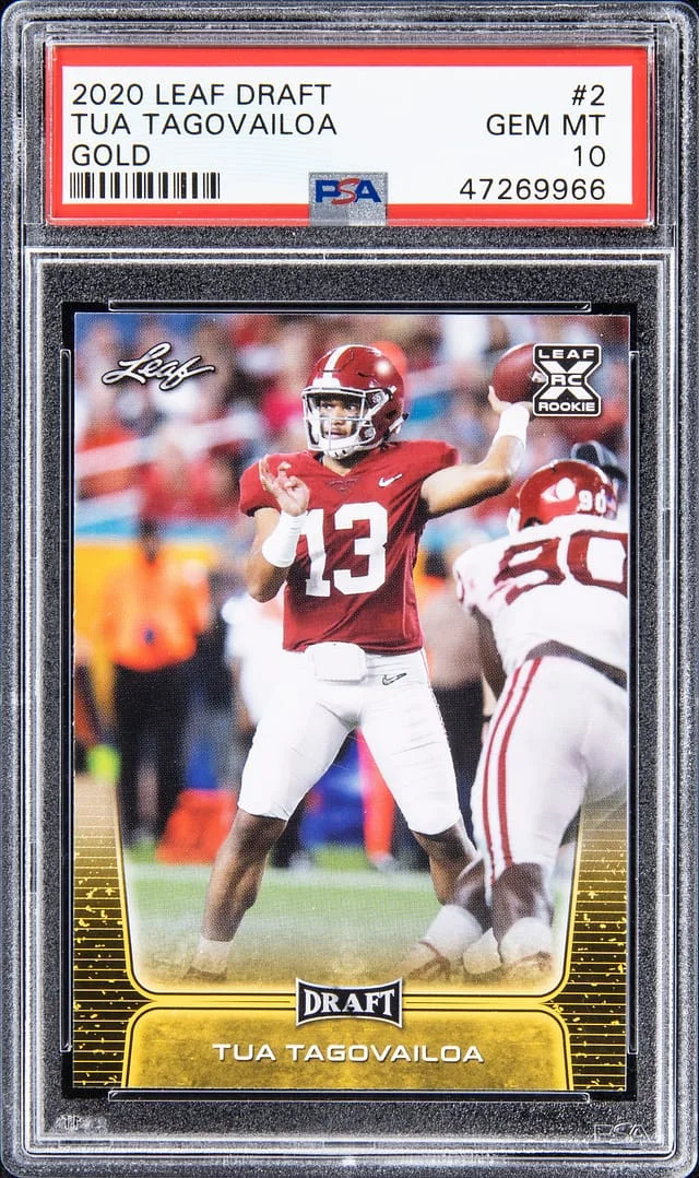 2020 Leaf Tua Tagovailoa Draft #2 card image