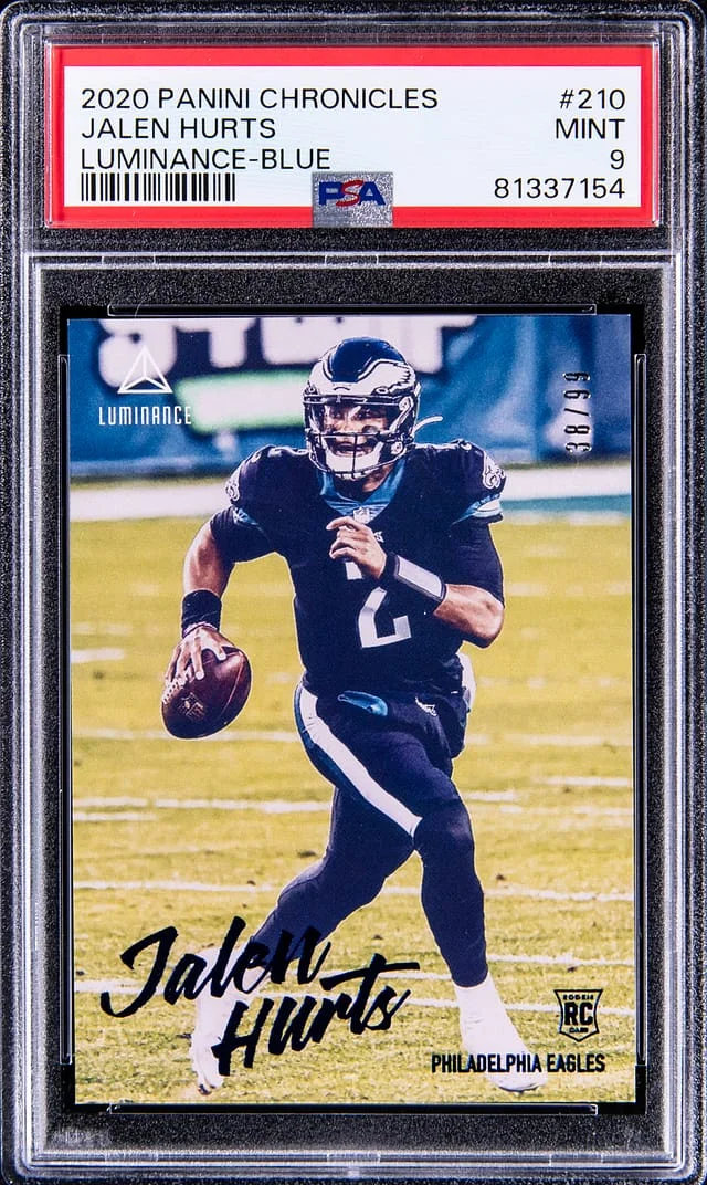 2020 Luminance Jalen Hurts #210 card image
