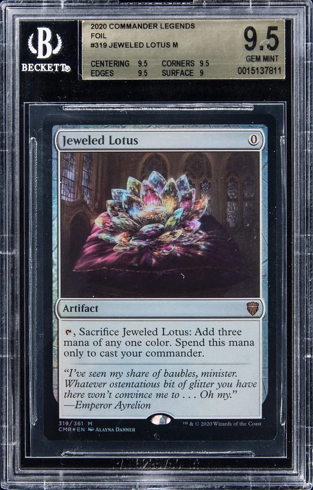 2020 Magic: The Gathering Commander Legends Foil Jeweled Lotus #319 card image