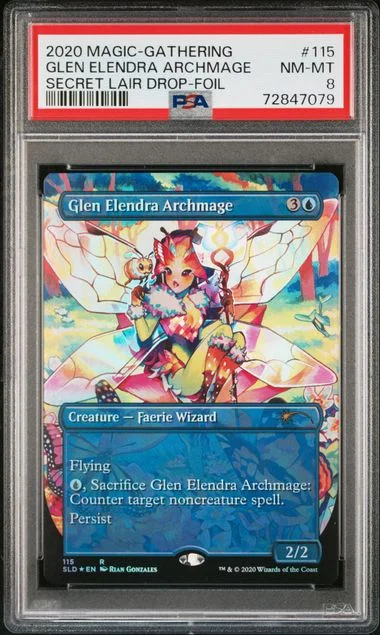2020 Magic The Gathering Secret Lair Drop Foil Glen Elendra Archmage #115 card image