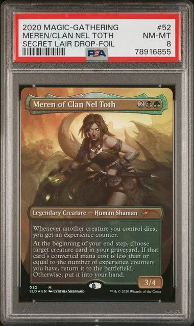 2020 Magic The Gathering Secret Lair Drop Foil Meren Of Clan Nel Toth #52 card image