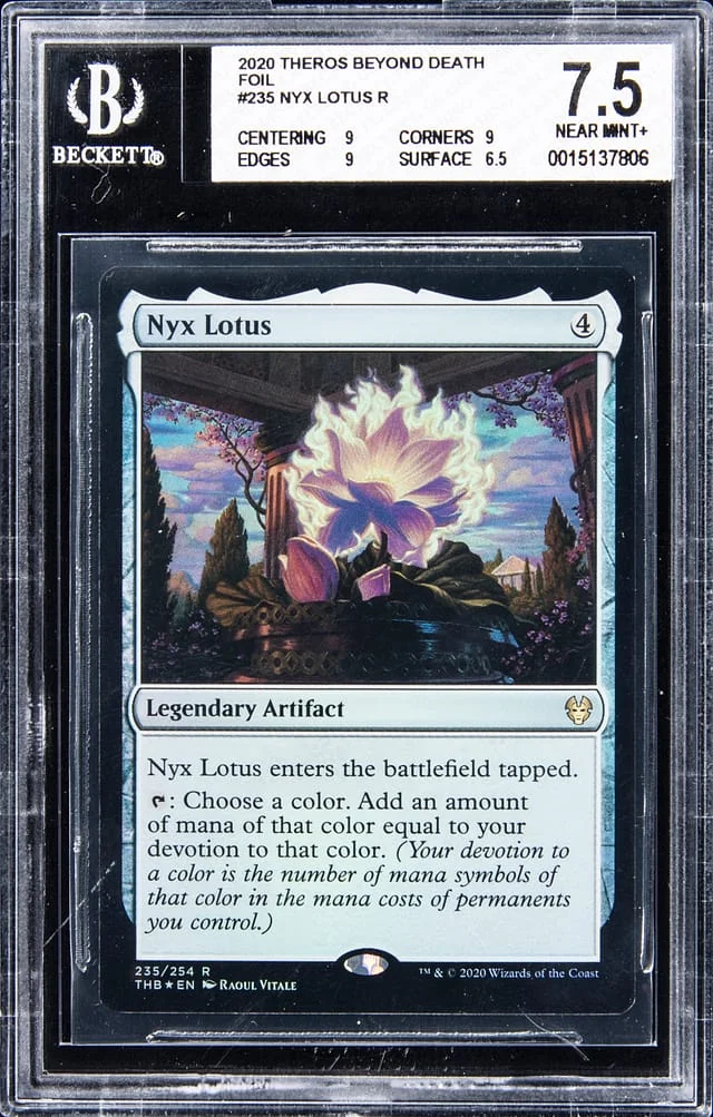 2020 Magic The Gathering Theros Beyond Death Foil Nyx Lotus #235 card image
