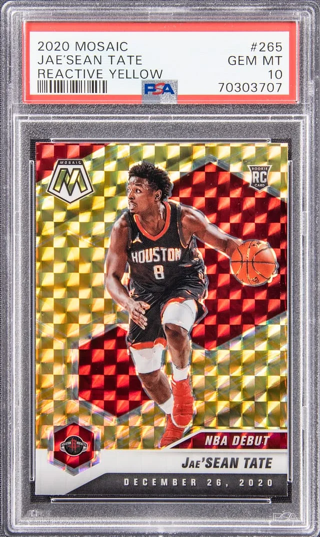 2020 Mosaic Jae'Sean Tate Reactive Yellow #265 card image