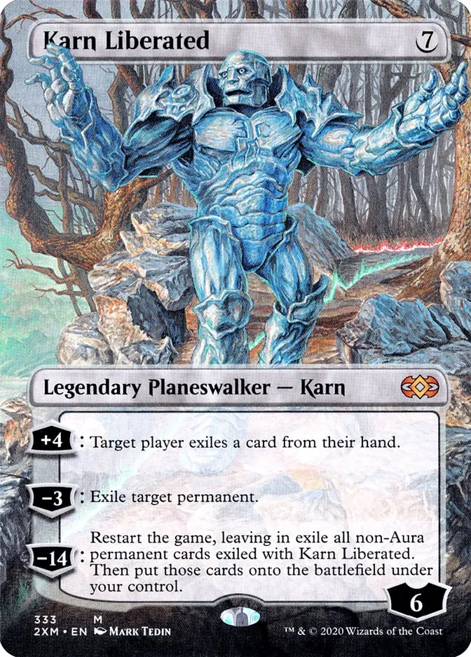 2020 Double Masters Karn Liberated [Extended Art] mythic #333 mythic card image
