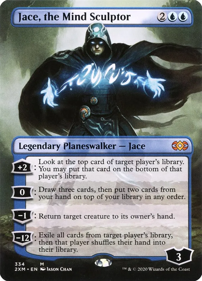 2020 Double Masters Jace, the Mind Sculptor #334 mythic card image