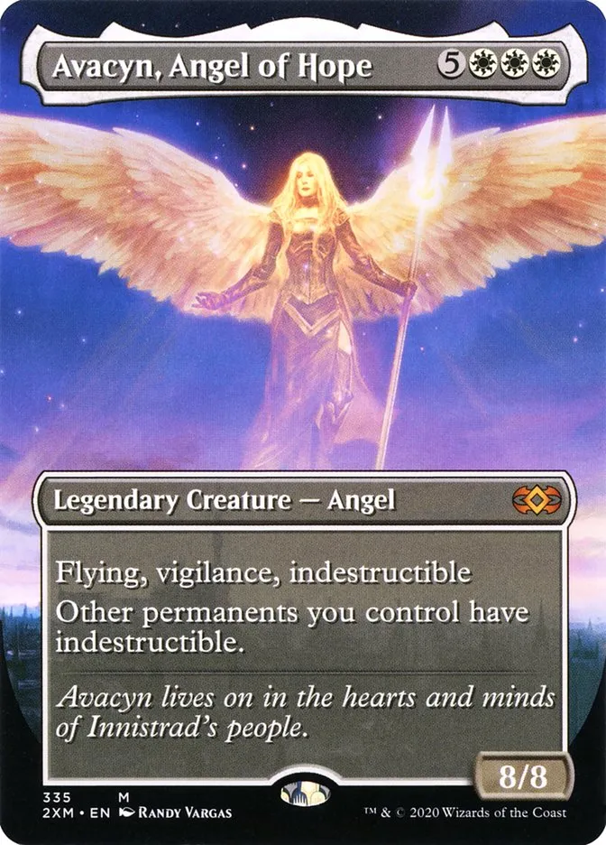 2020 Double Masters Avacyn, Angel of Hope [Extended Art] mythic #335 mythic card image