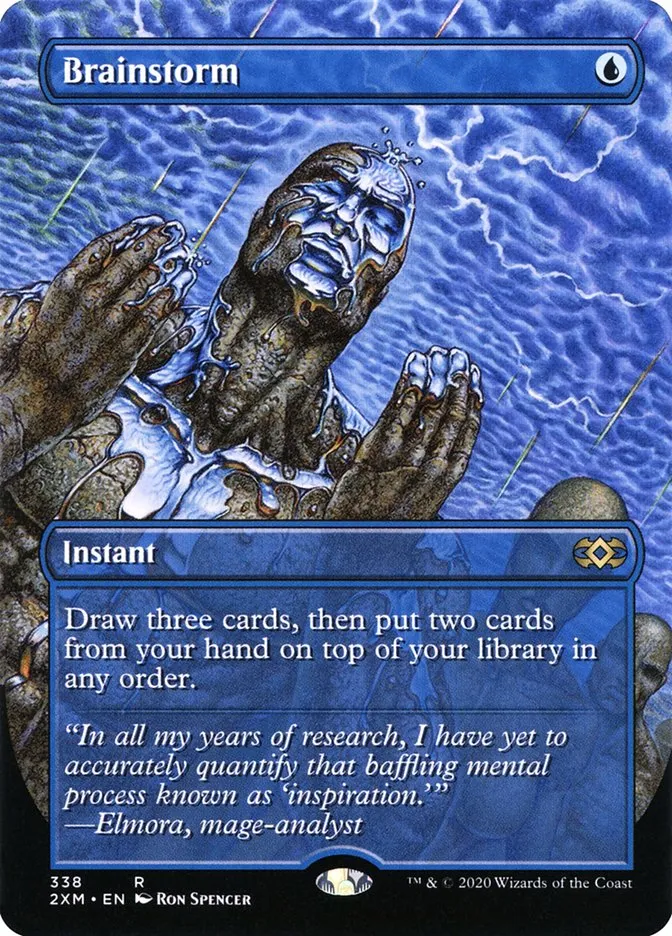 2020 Double Masters Brainstorm #338 rare card image