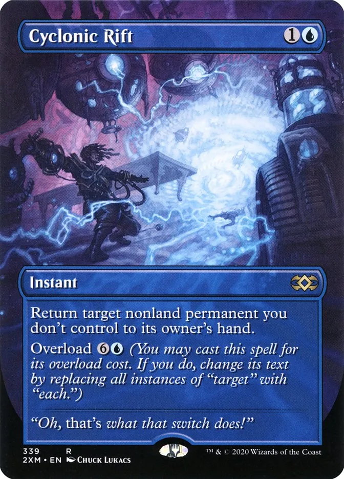 2020 Double Masters Cyclonic Rift [Missing Number, Box Topper] rare #339 rare card image