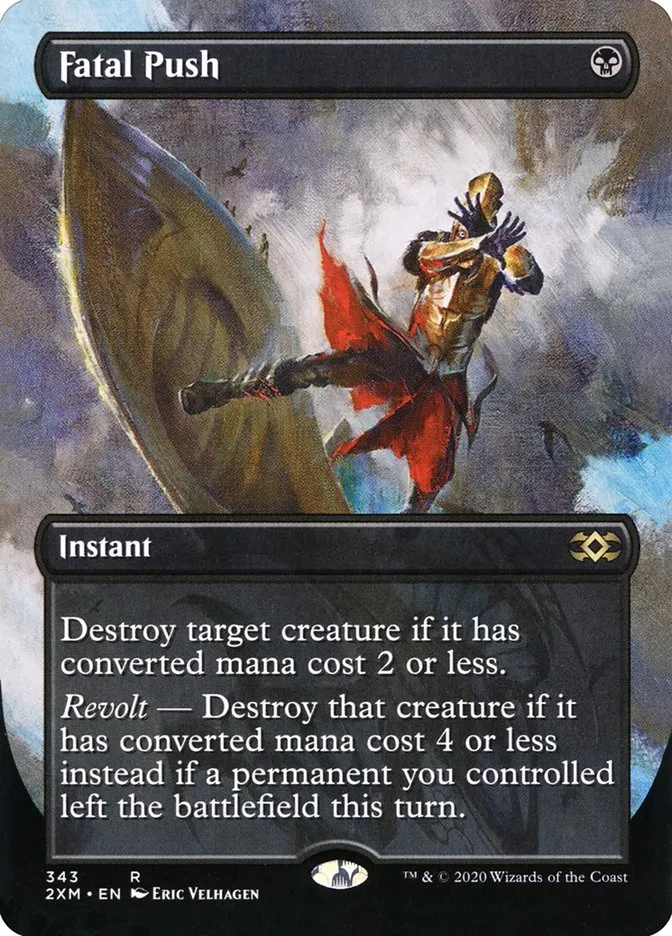 2020 Double Masters Fatal Push rare #343 rare card image