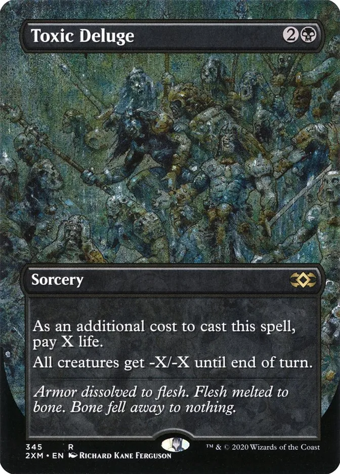 2020 Double Masters Toxic Deluge [Extended Art] rare #345 rare card image