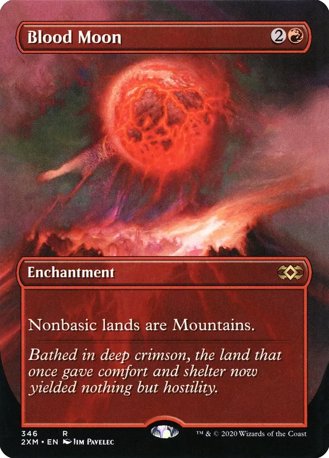 2020 Double Masters Blood Moon [Extended Art] rare #346 rare card image