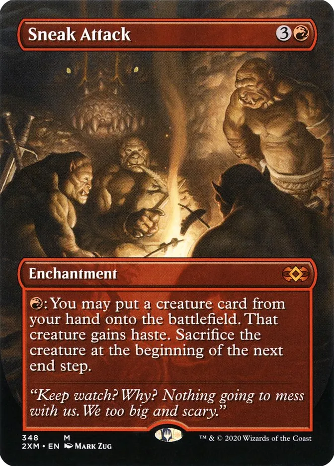 2020 Double Masters Sneak Attack mythic #348 mythic card image