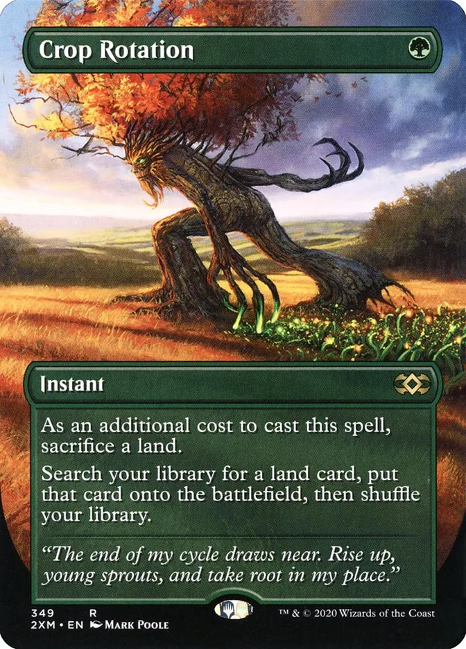 2020 Double Masters Crop Rotation [Extended Art] rare #349 rare card image